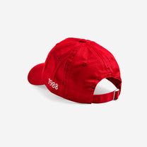 FAT COURTS Davis Cup 1988 Cap Red – Back view with adjustable strap